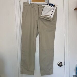 Polo Ralph Lauren Mens Stretch Straight Fit Chino Pants Tan Khaki 34x30